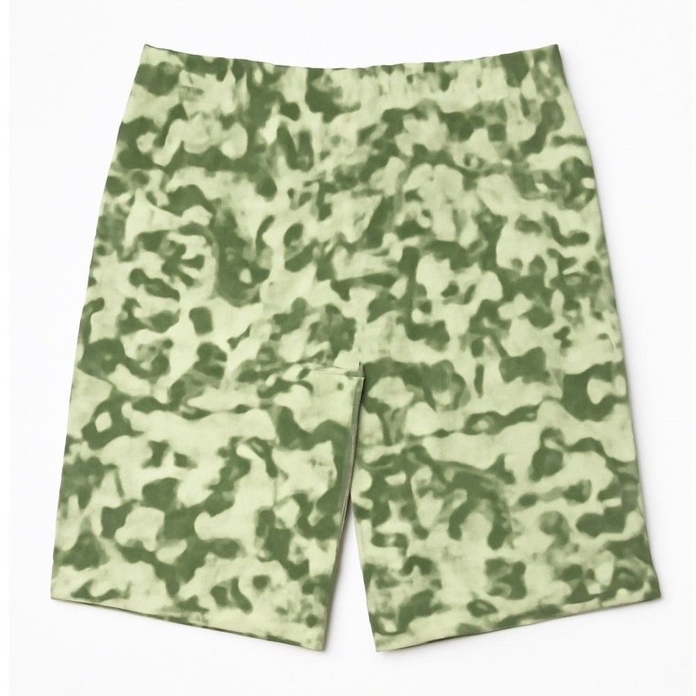 DSG Mens 8 Inch Agility Short Surfs Up Neon Green Camo Athletic Training Size L